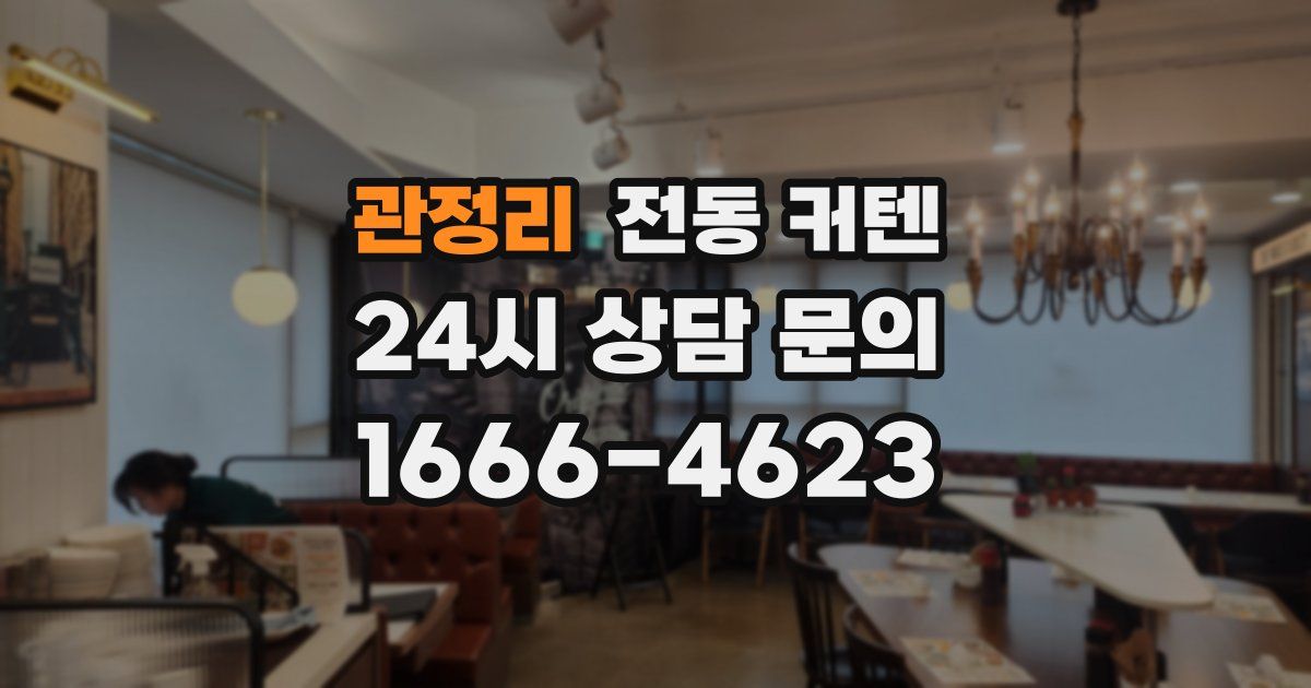 관정리 전동 커텐