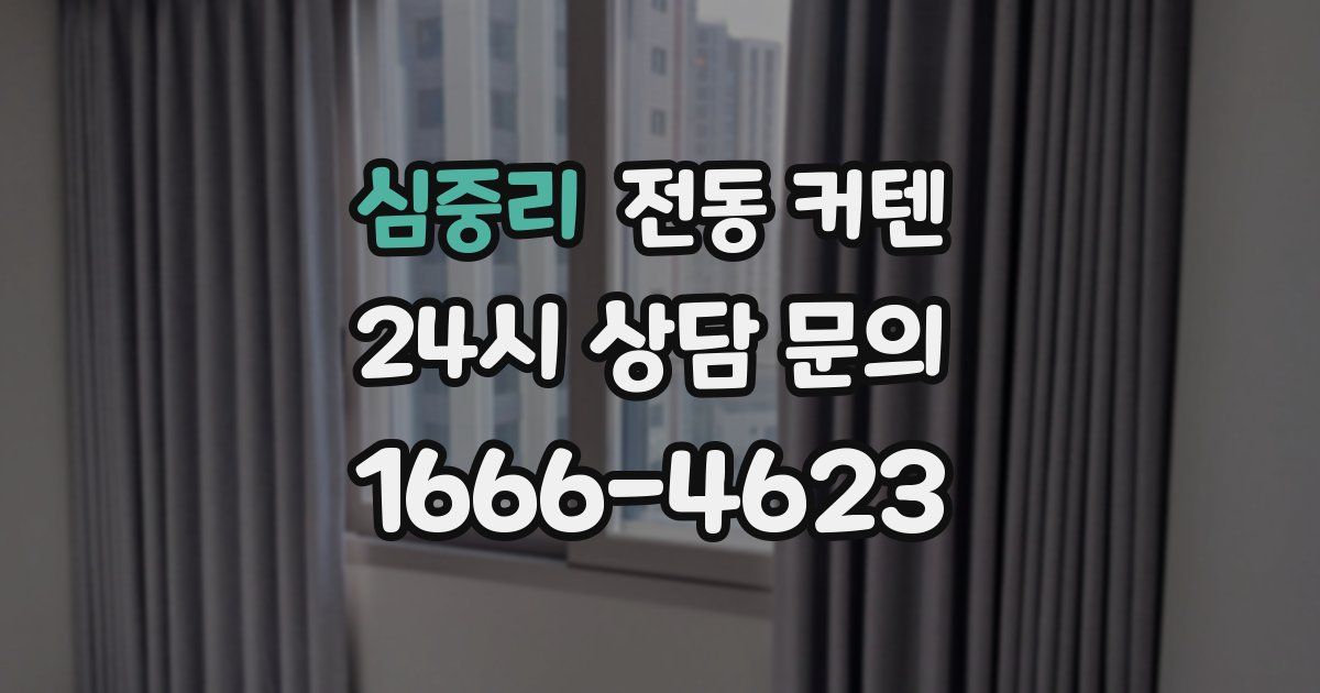 심중리 전동 커텐