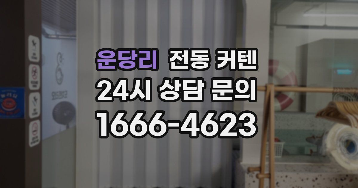 운당리 전동 커텐