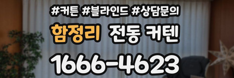 함정리 전동 커텐
