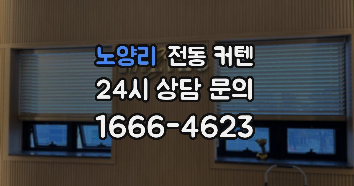 노양리 전동 커텐