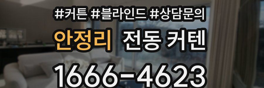 안정리 전동 커텐