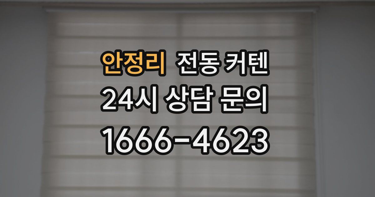 안정리 전동 커텐