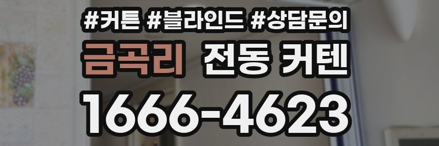 금곡리 전동 커텐