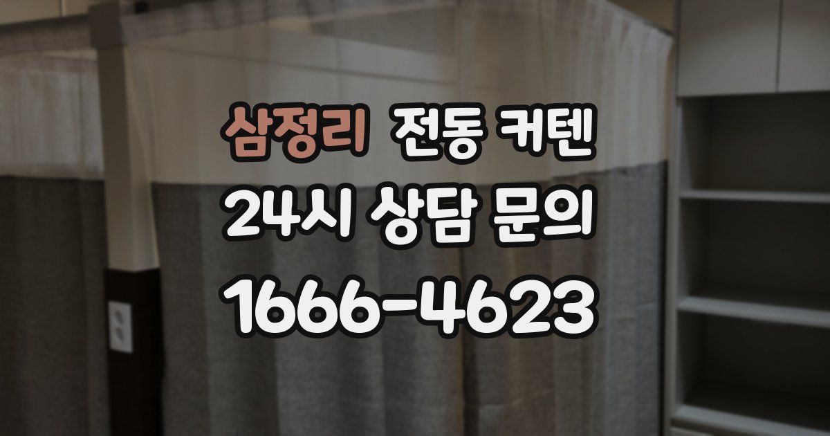 삼정리 전동 커텐