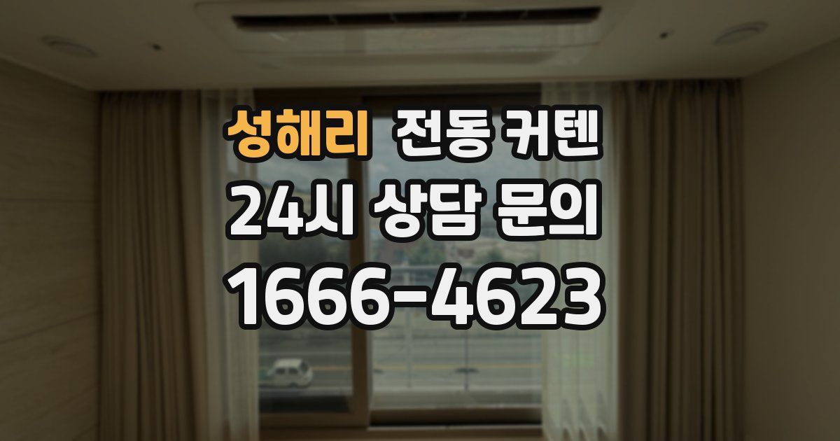 성해리 전동 커텐