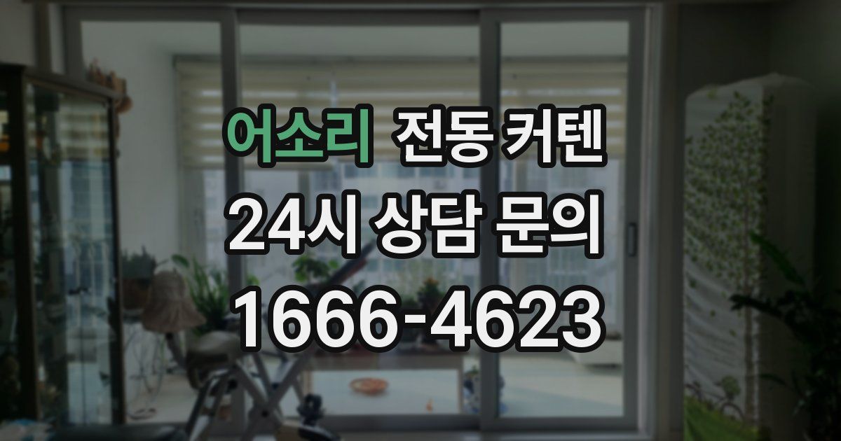 어소리 전동 커텐