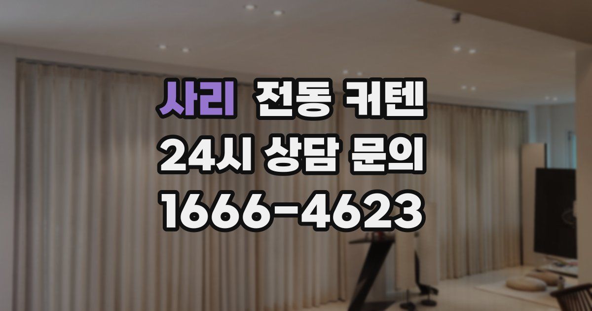 사리 전동 커텐