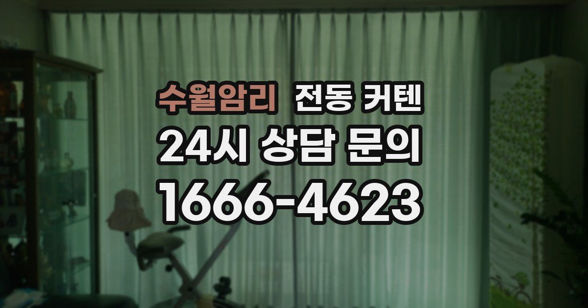 수월암리 전동 커텐