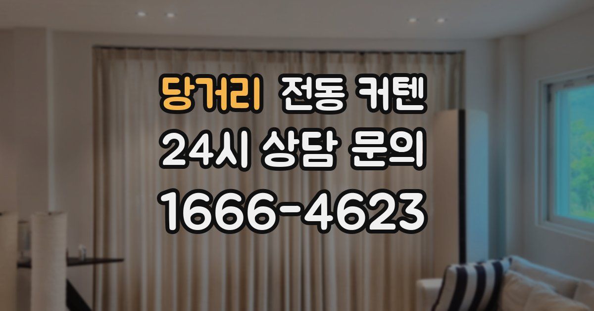 당거리 전동 커텐