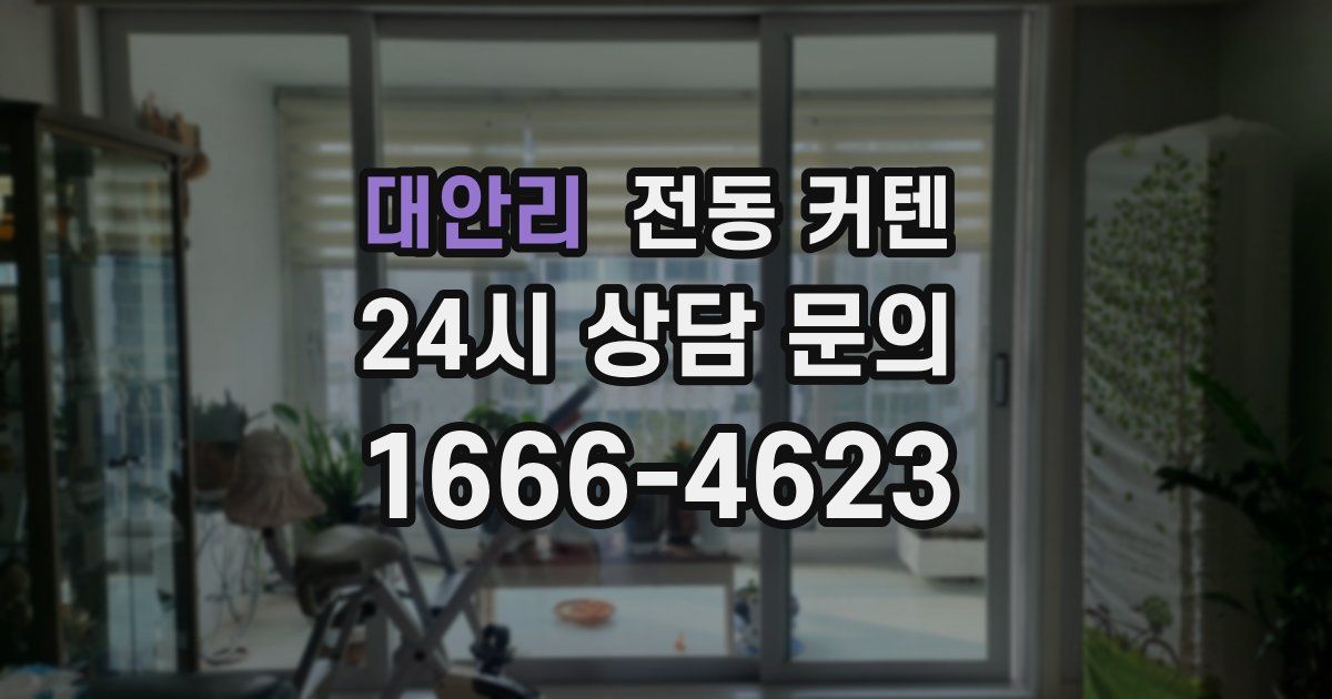 대안리 전동 커텐