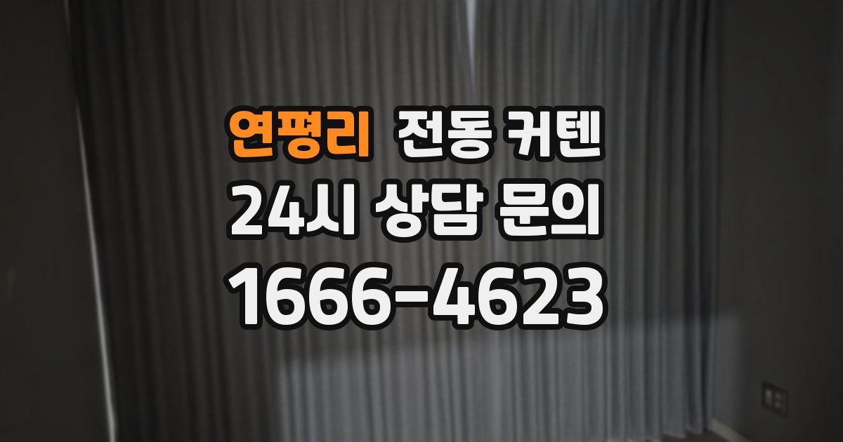 연평리 전동 커텐