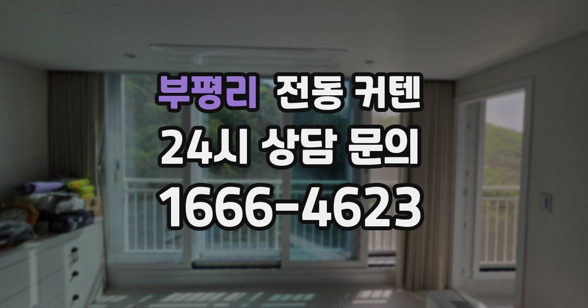 부평리 전동 커텐