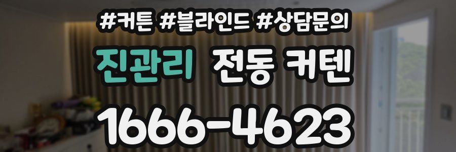 진관리 전동 커텐