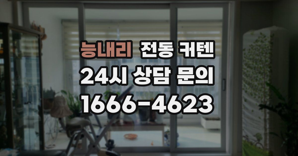능내리 전동 커텐