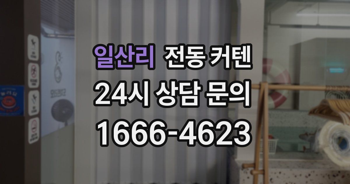 일산리 전동 커텐