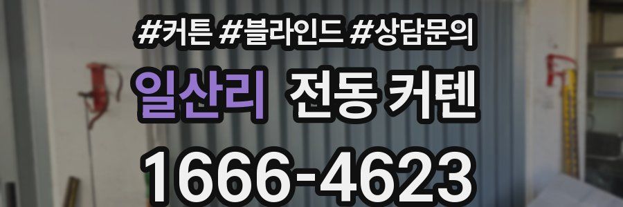일산리 전동 커텐
