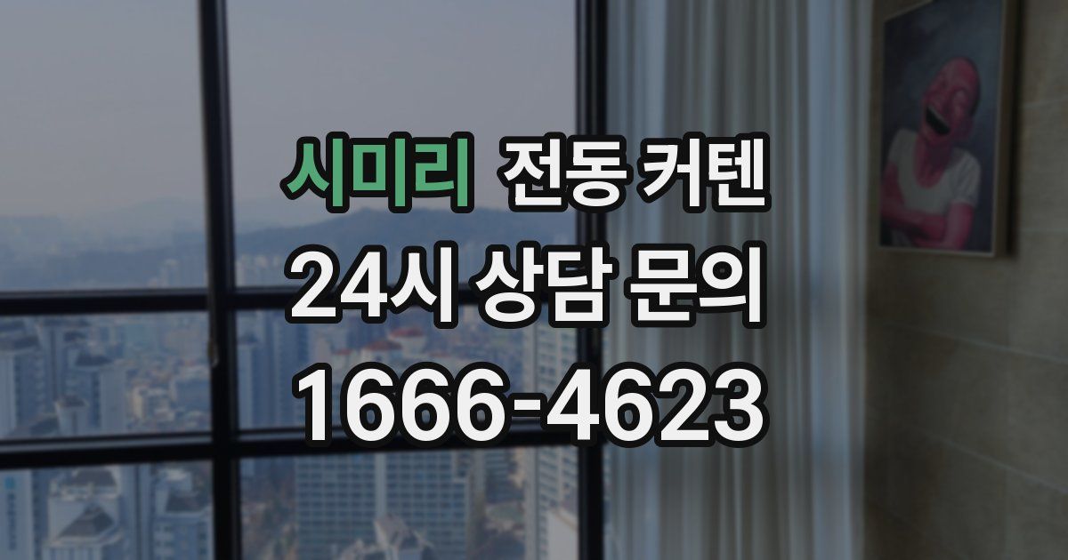 시미리 전동 커텐