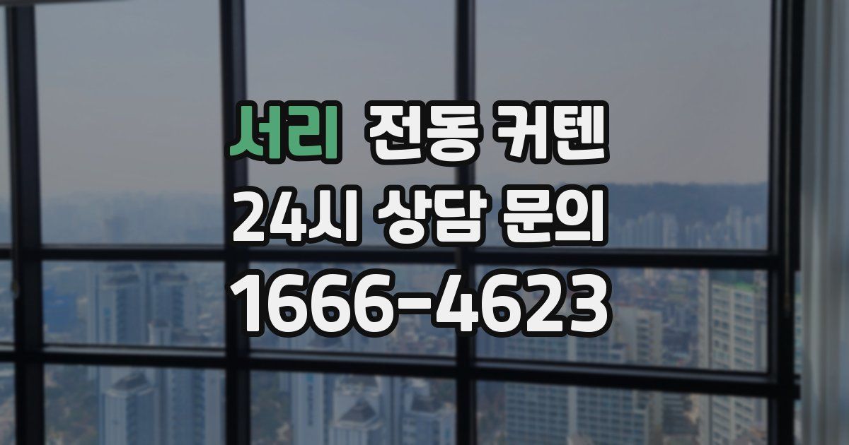 서리 전동 커텐