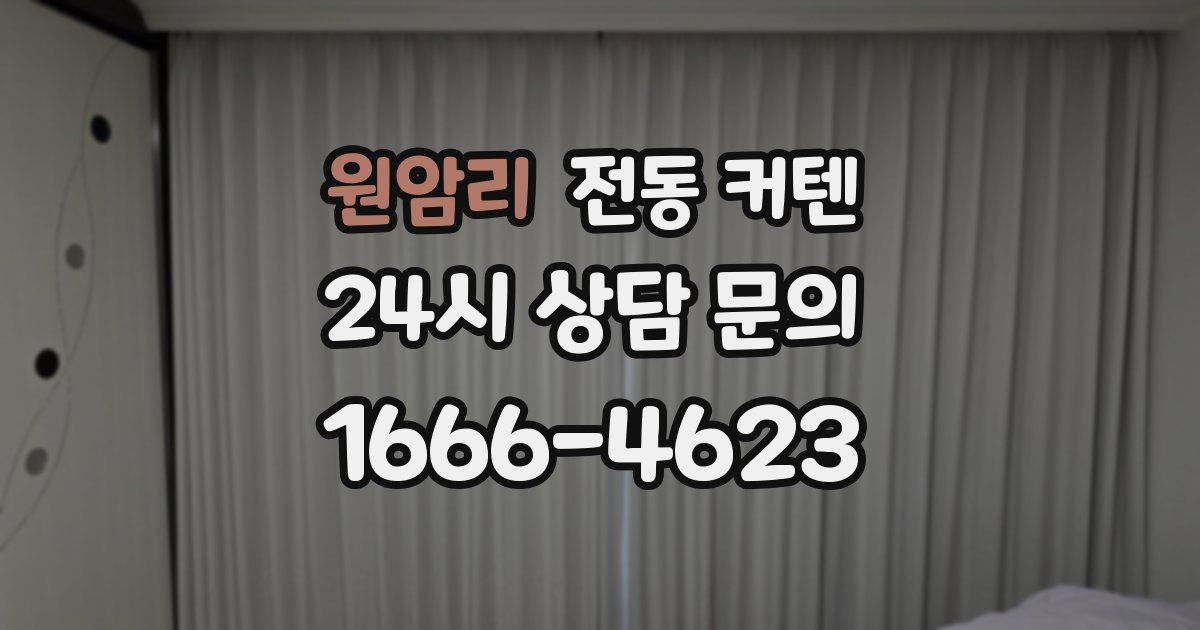 원암리 전동 커텐