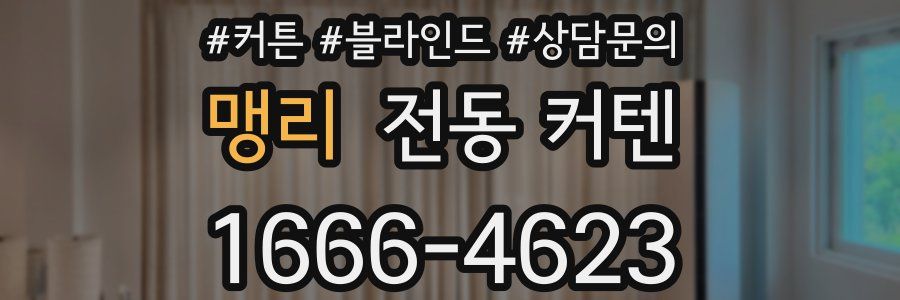 맹리 전동 커텐