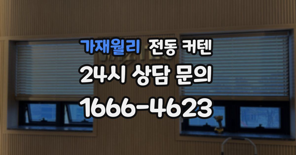 가재월리 전동 커텐