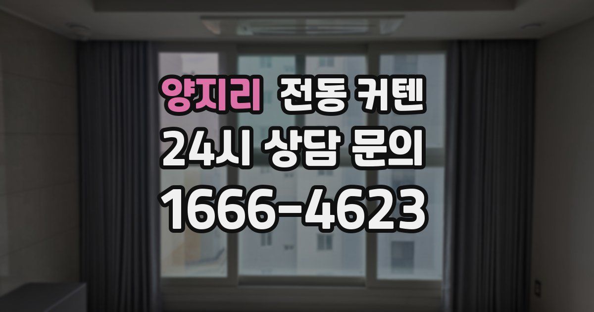 양지리 전동 커텐