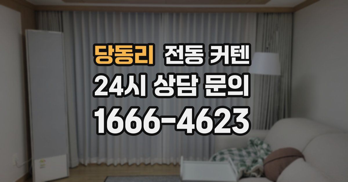 당동리 전동 커텐
