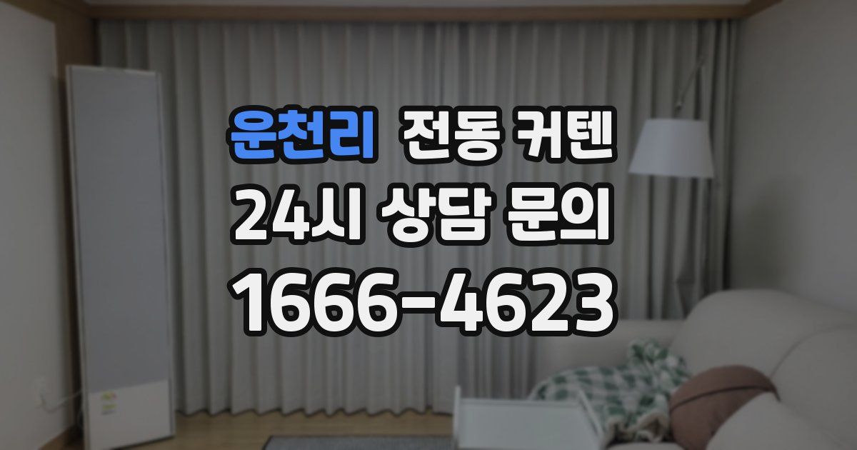 운천리 전동 커텐
