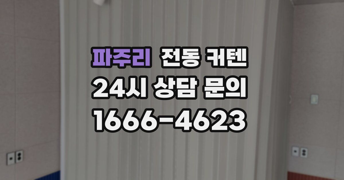 파주리 전동 커텐