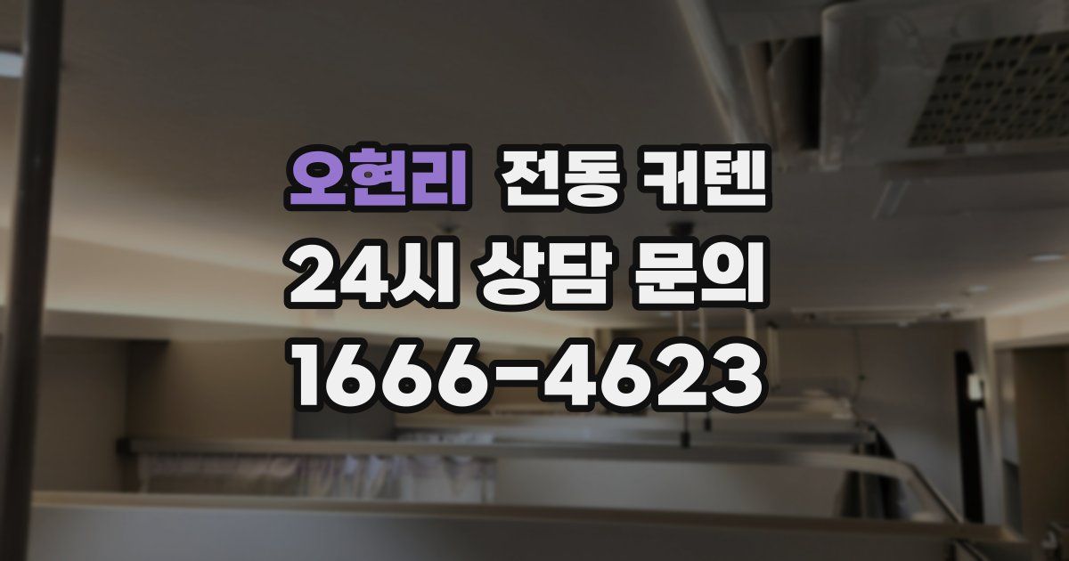 오현리 전동 커텐