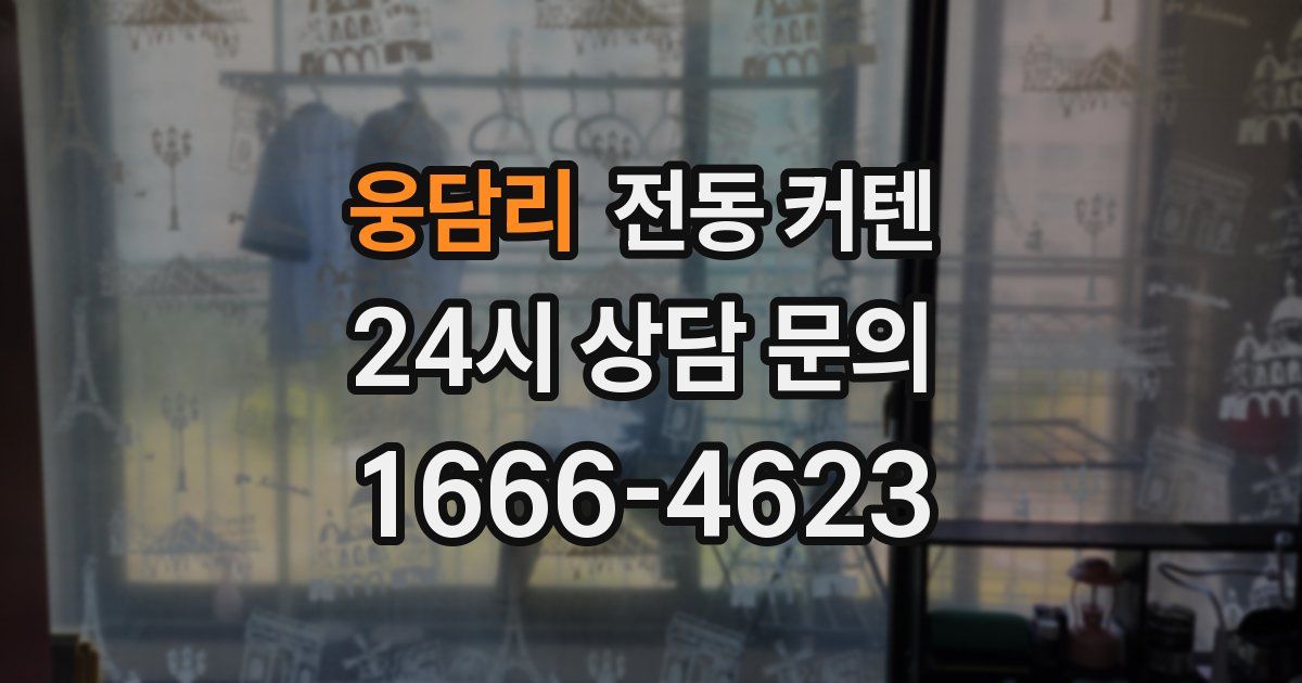 웅담리 전동 커텐