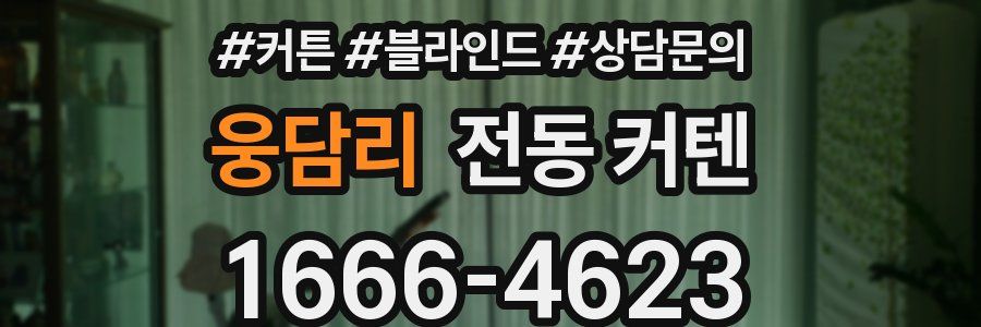 웅담리 전동 커텐