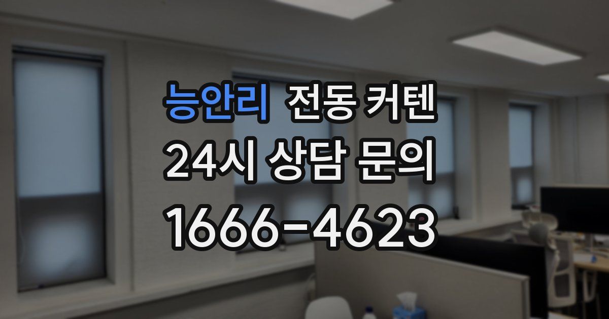 능안리 전동 커텐
