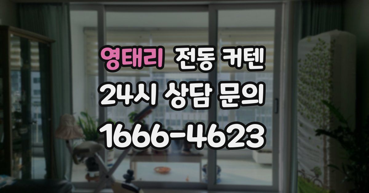 영태리 전동 커텐