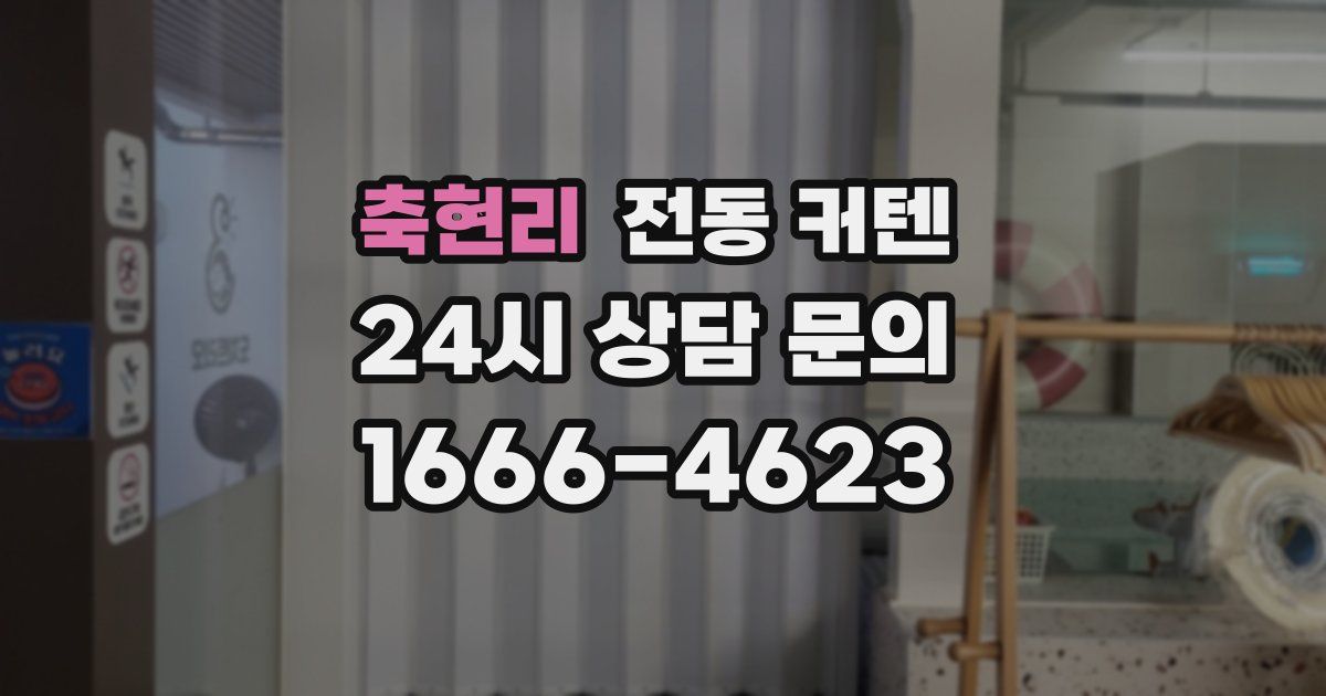 축현리 전동 커텐