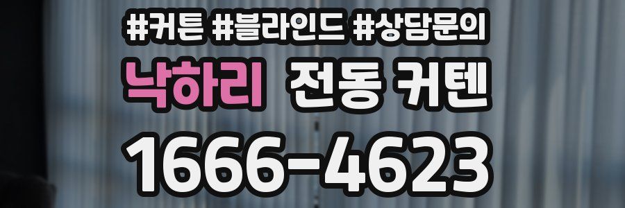낙하리 전동 커텐