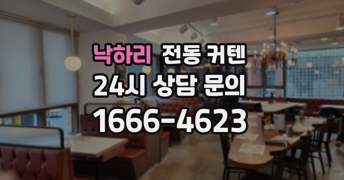 낙하리 전동 커텐