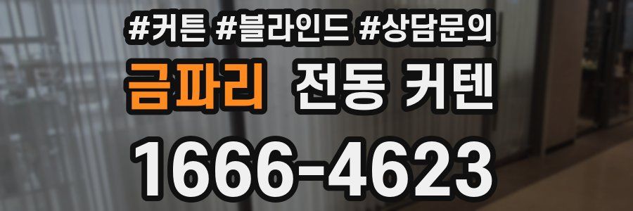 금파리 전동 커텐