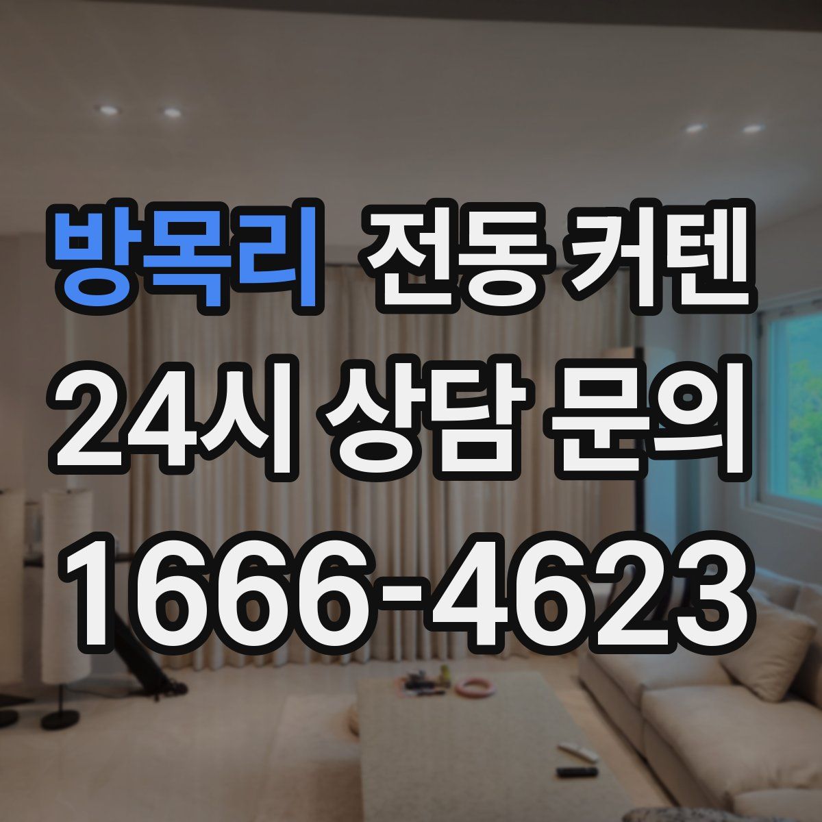 방목리 전동 커텐