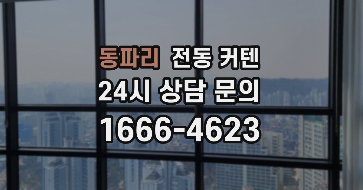 동파리 전동 커텐