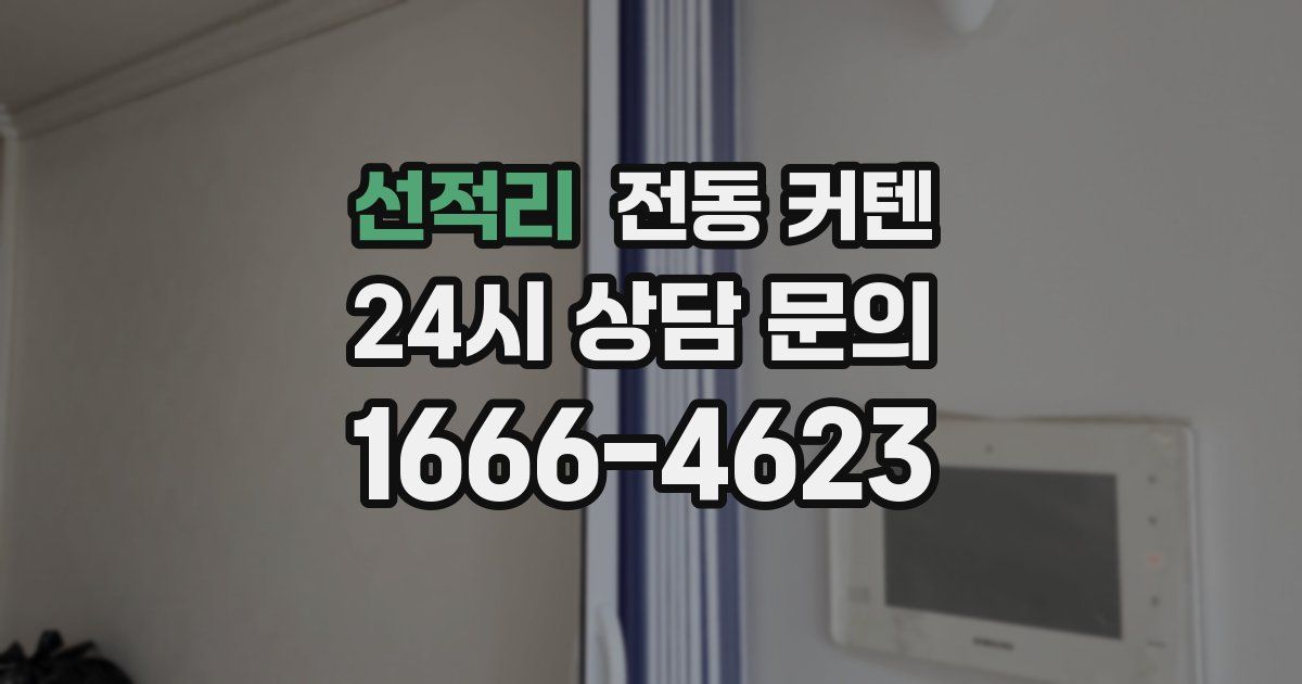선적리 전동 커텐