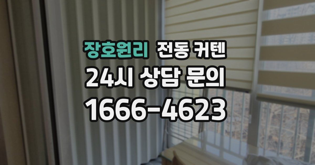 장호원리 전동 커텐