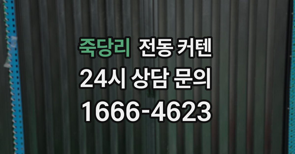 죽당리 전동 커텐