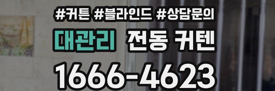 대관리 전동 커텐