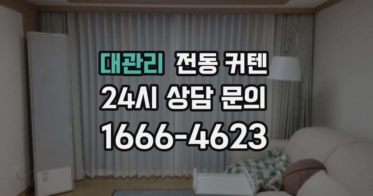 대관리 전동 커텐