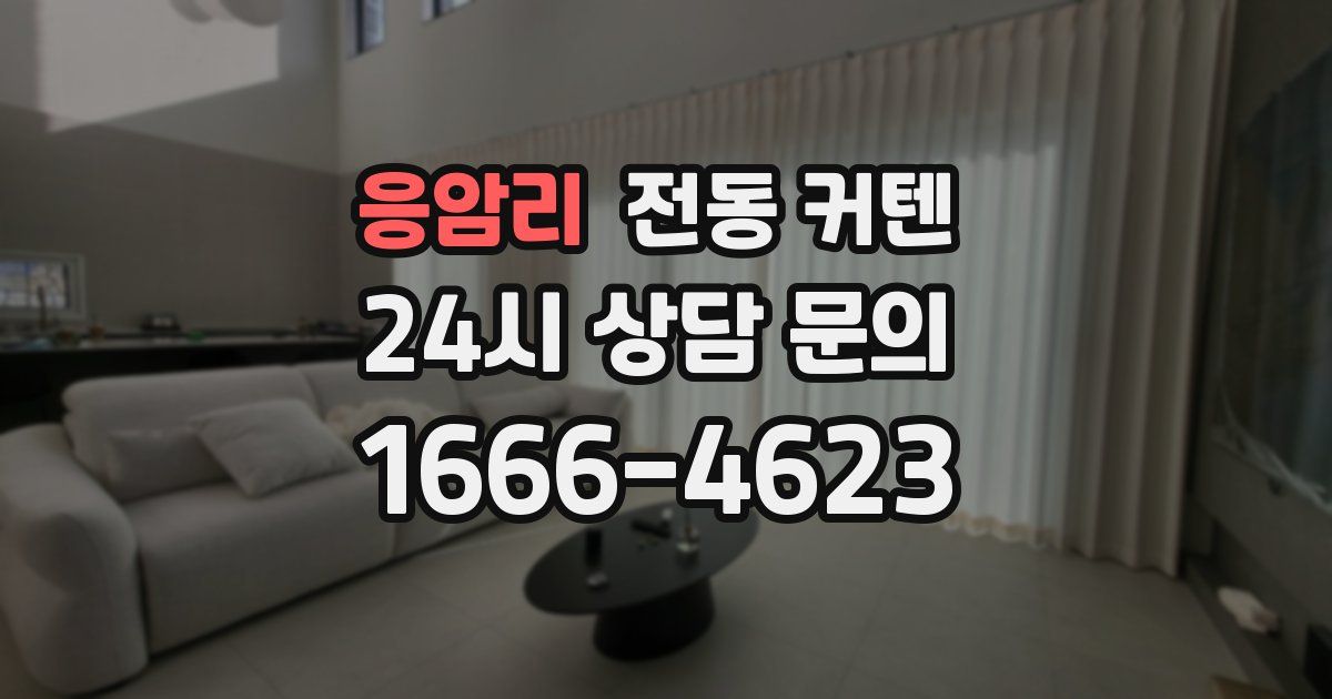 응암리 전동 커텐