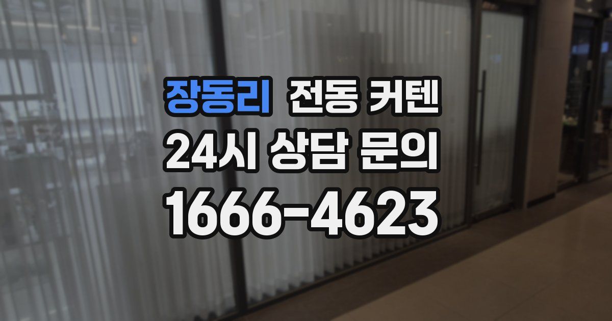 장동리 전동 커텐
