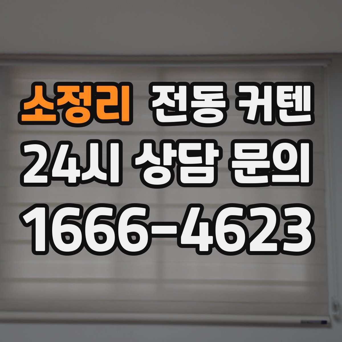 소정리 전동 커텐
