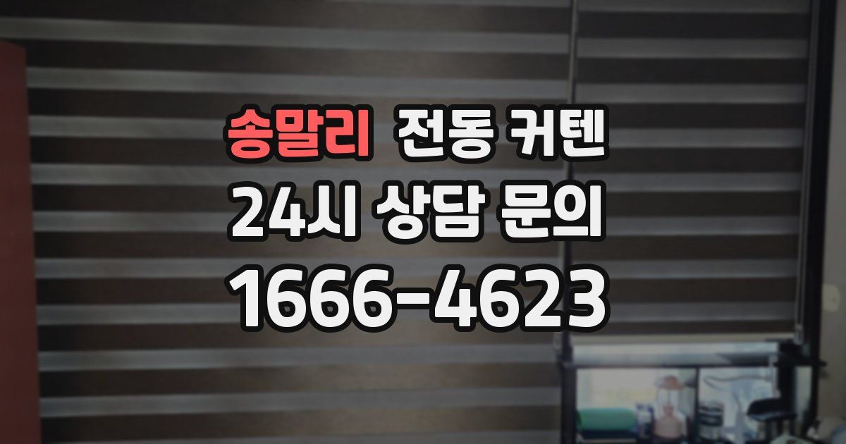 송말리 전동 커텐